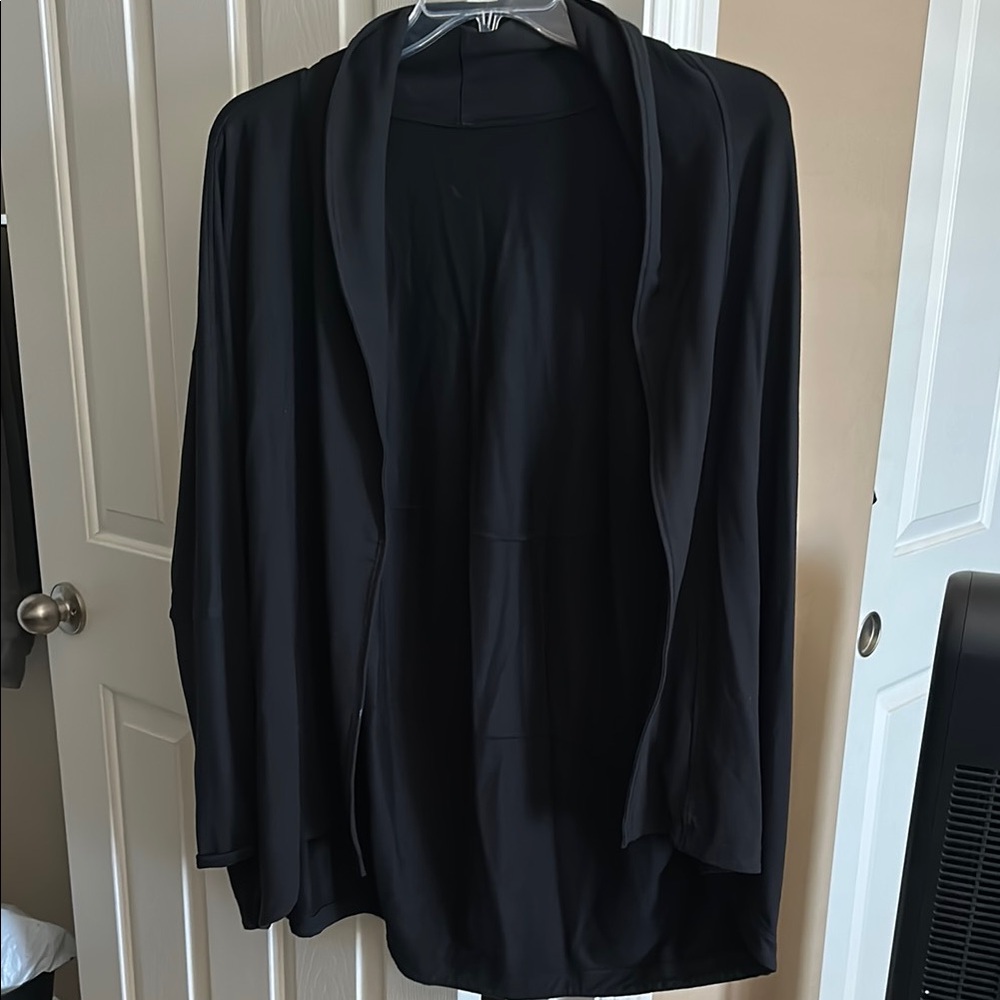 Lululemon Black Open Front Cardigan Wrap sz 8 or 10